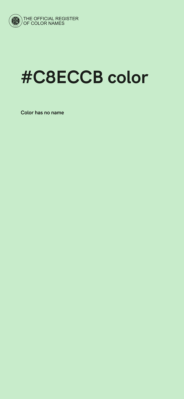 #C8ECCB color image