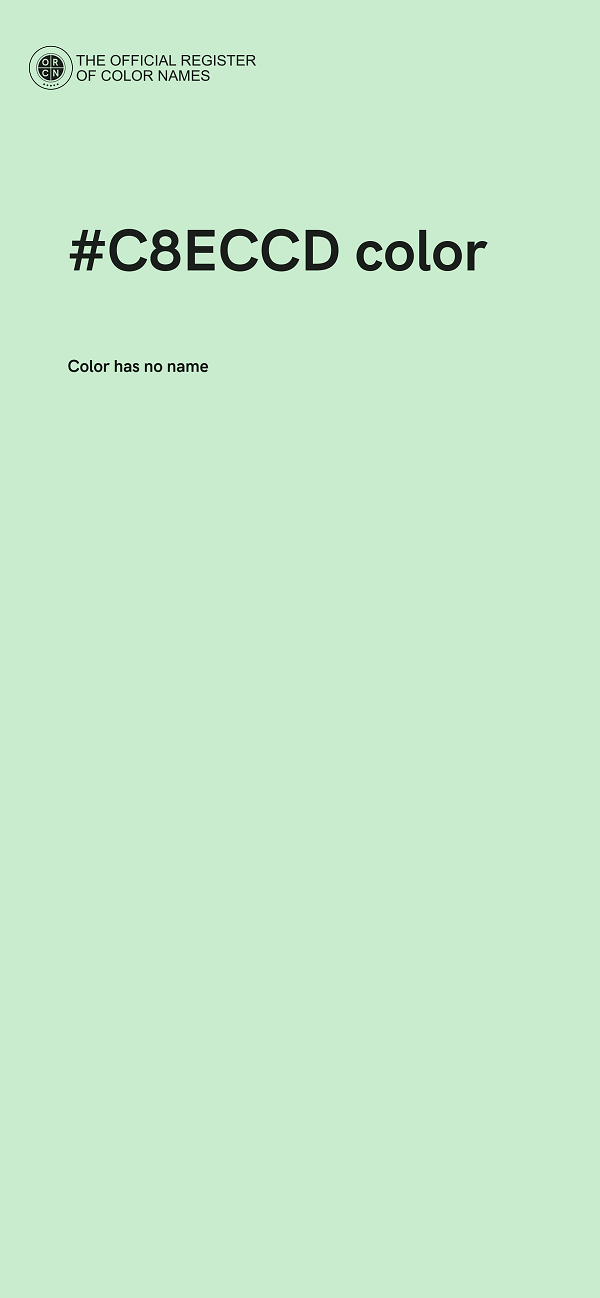#C8ECCD color image