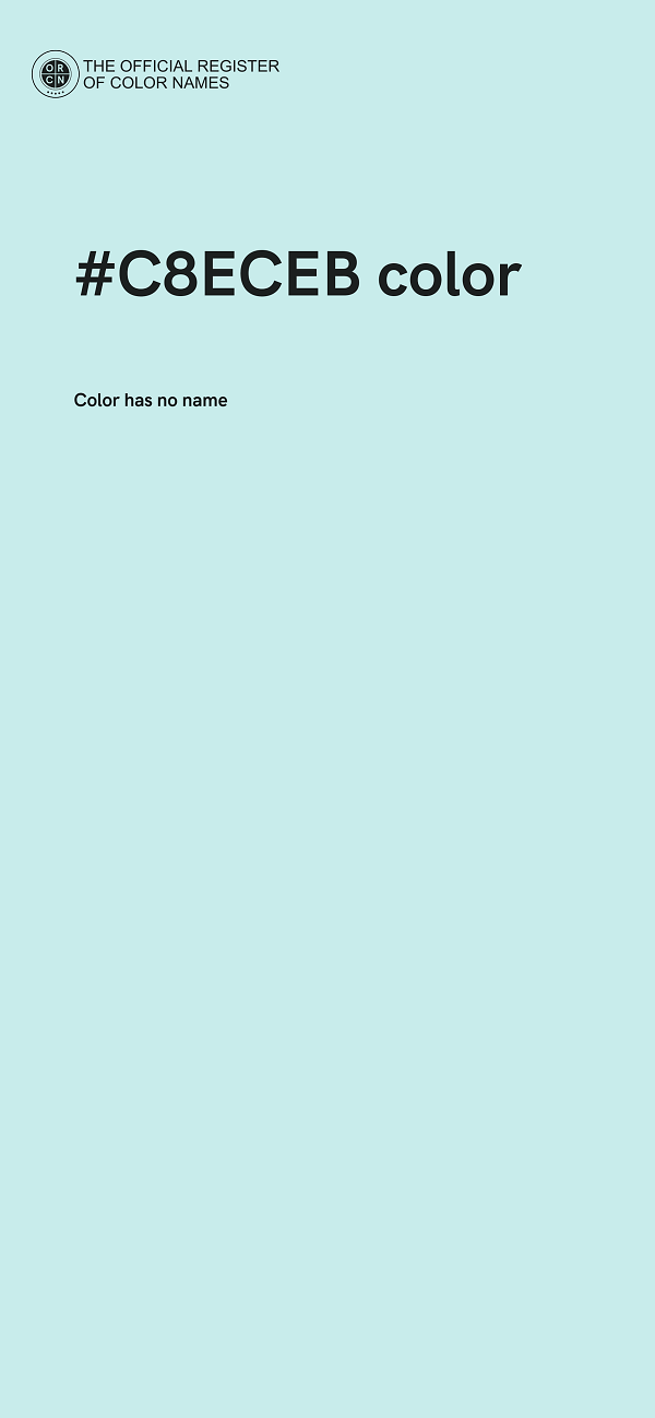 #C8ECEB color image