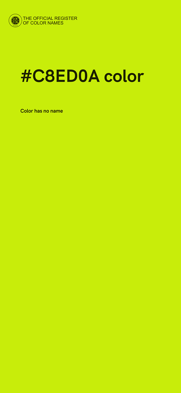 #C8ED0A color image