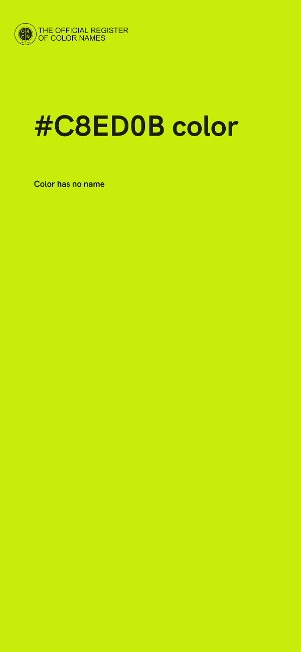 #C8ED0B color image