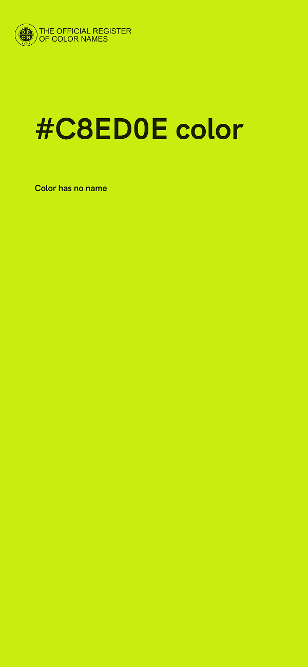 #C8ED0E color image