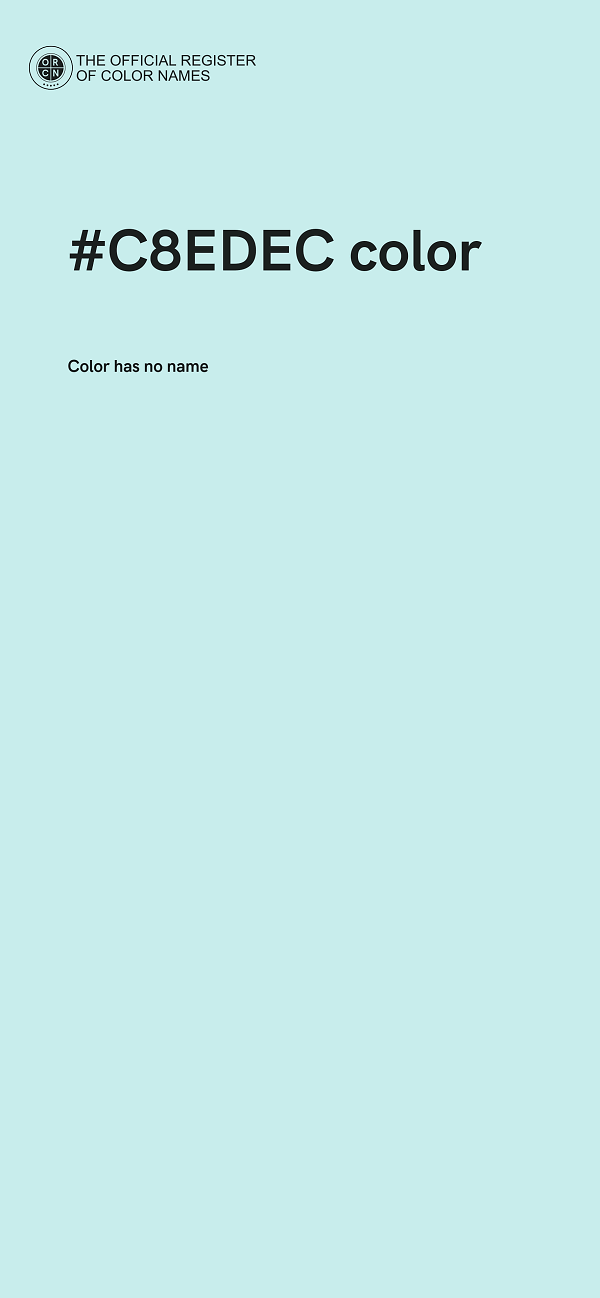 #C8EDEC color image