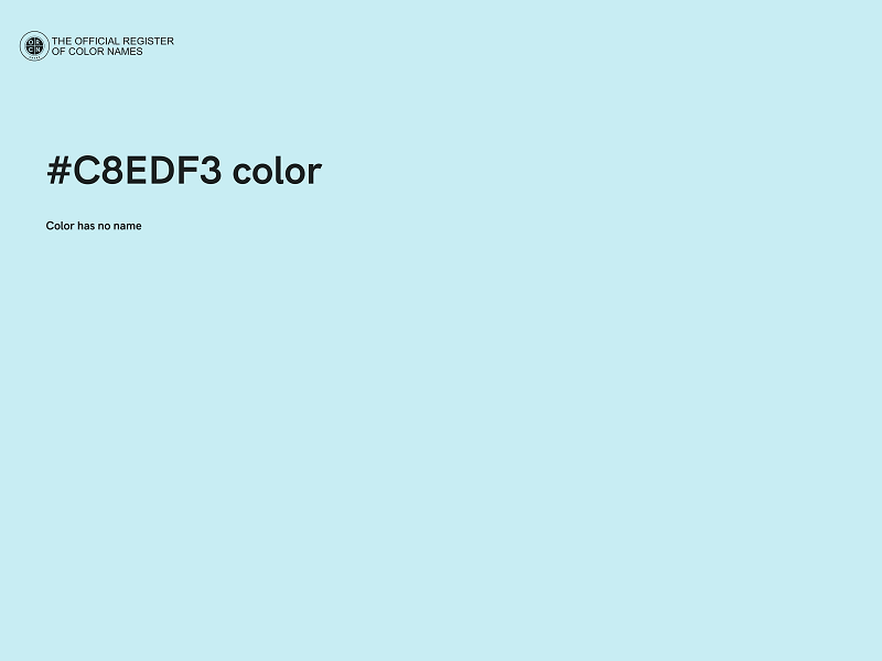 #C8EDF3 color image