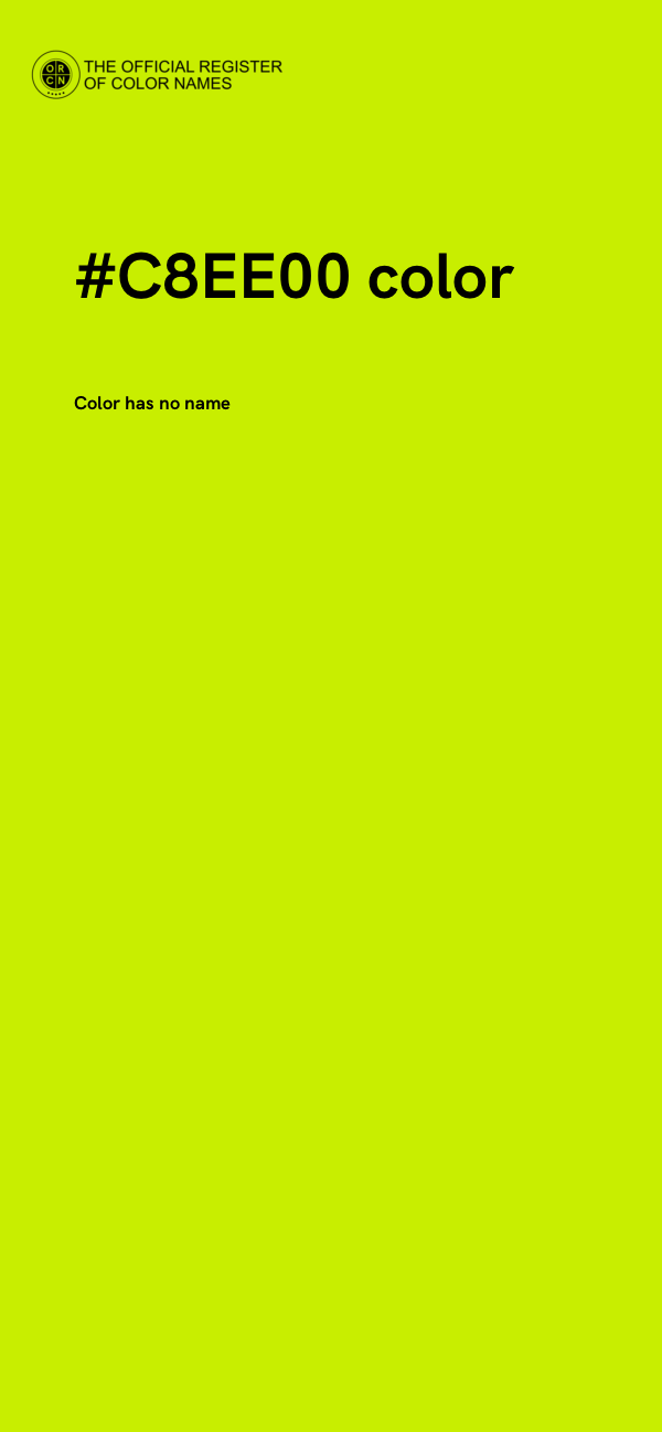 #C8EE00 color image