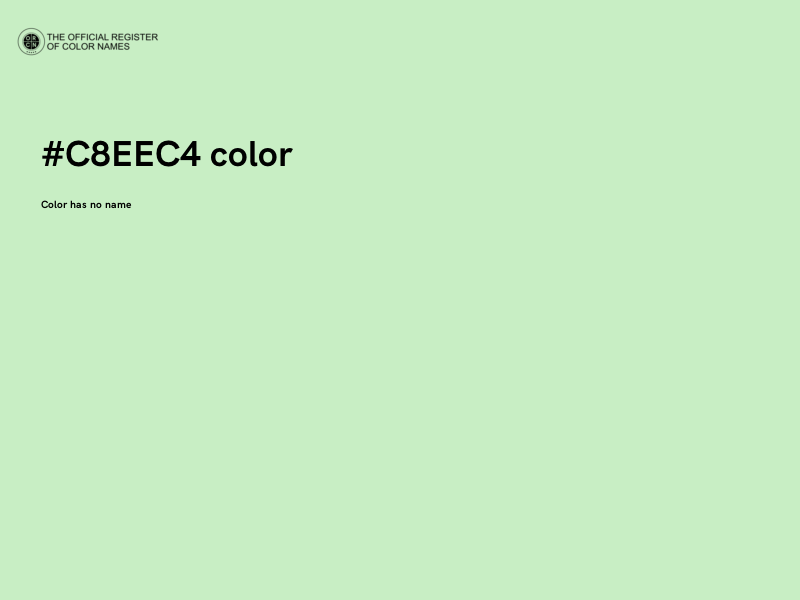 #C8EEC4 color image