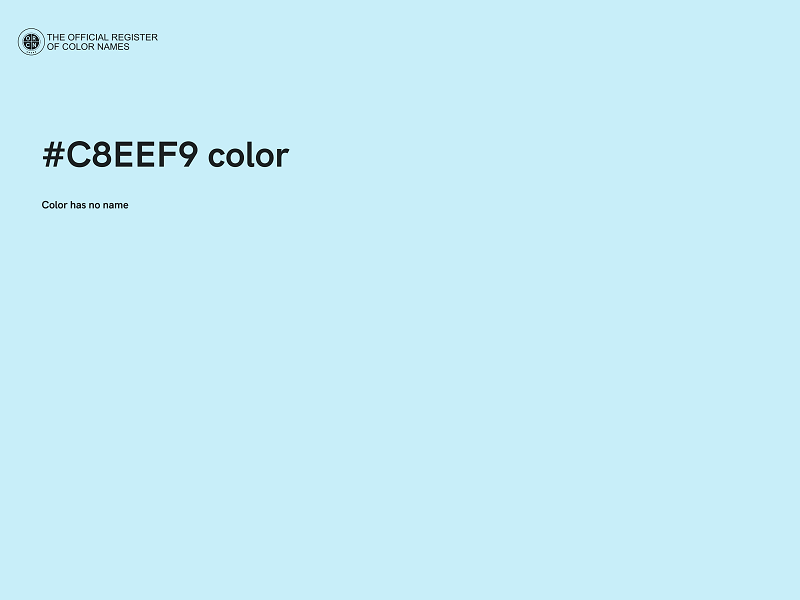 #C8EEF9 color image