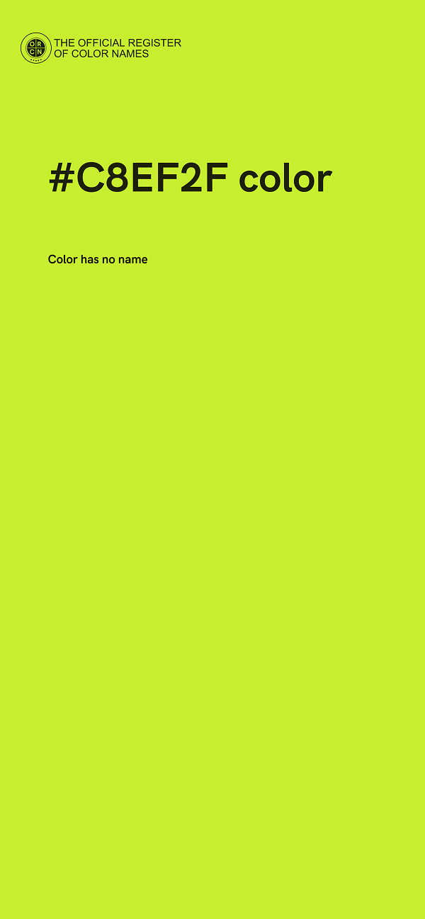 #C8EF2F color image