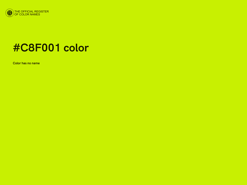 #C8F001 color image