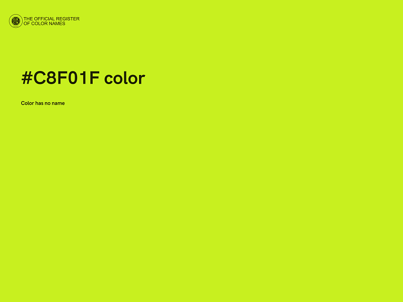 #C8F01F color image