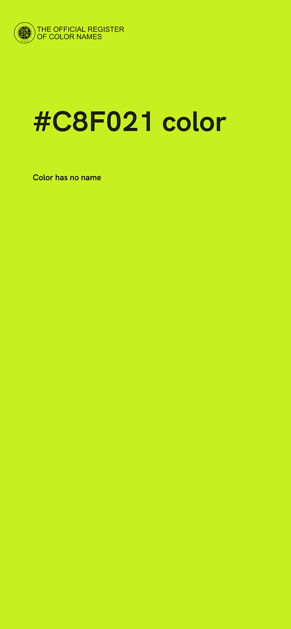 #C8F021 color image