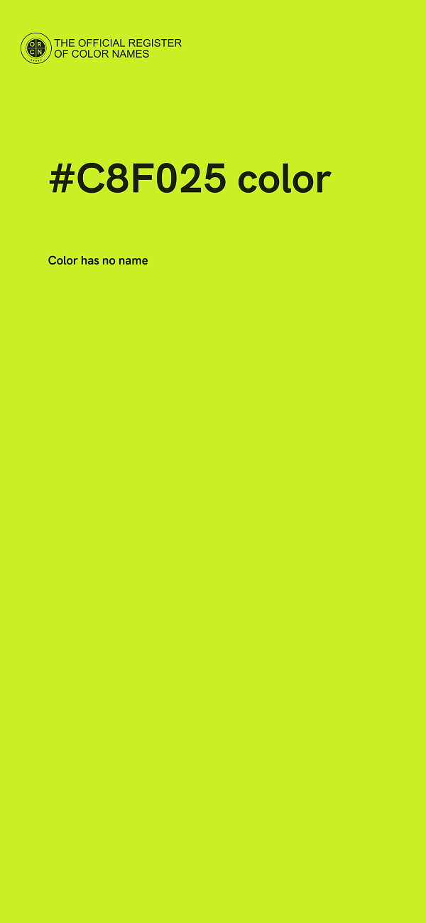 #C8F025 color image