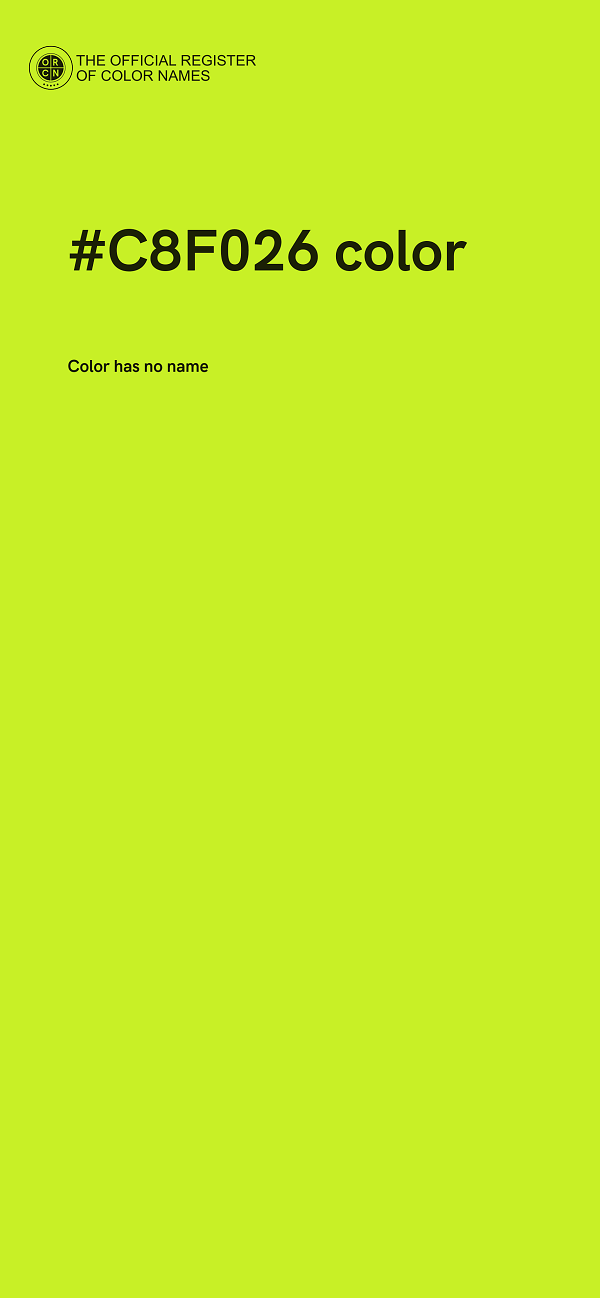 #C8F026 color image
