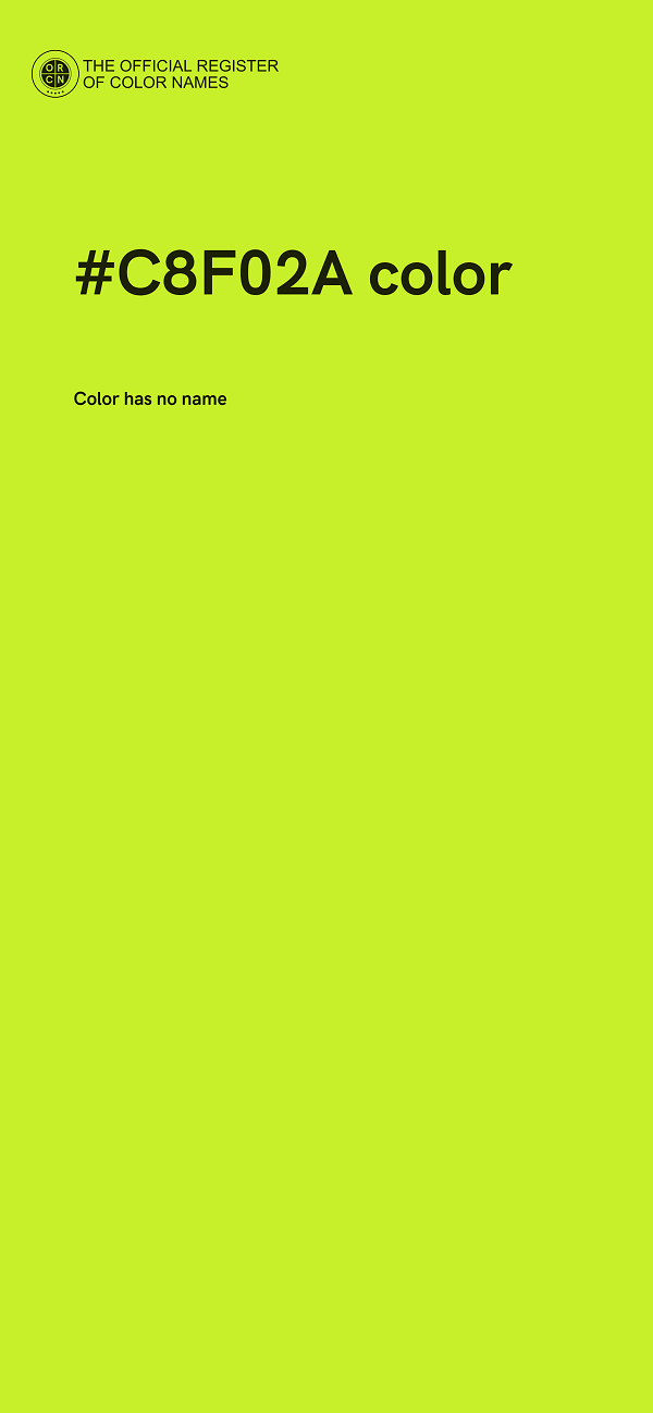 #C8F02A color image