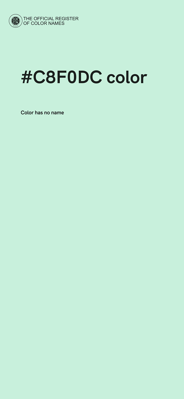 #C8F0DC color image