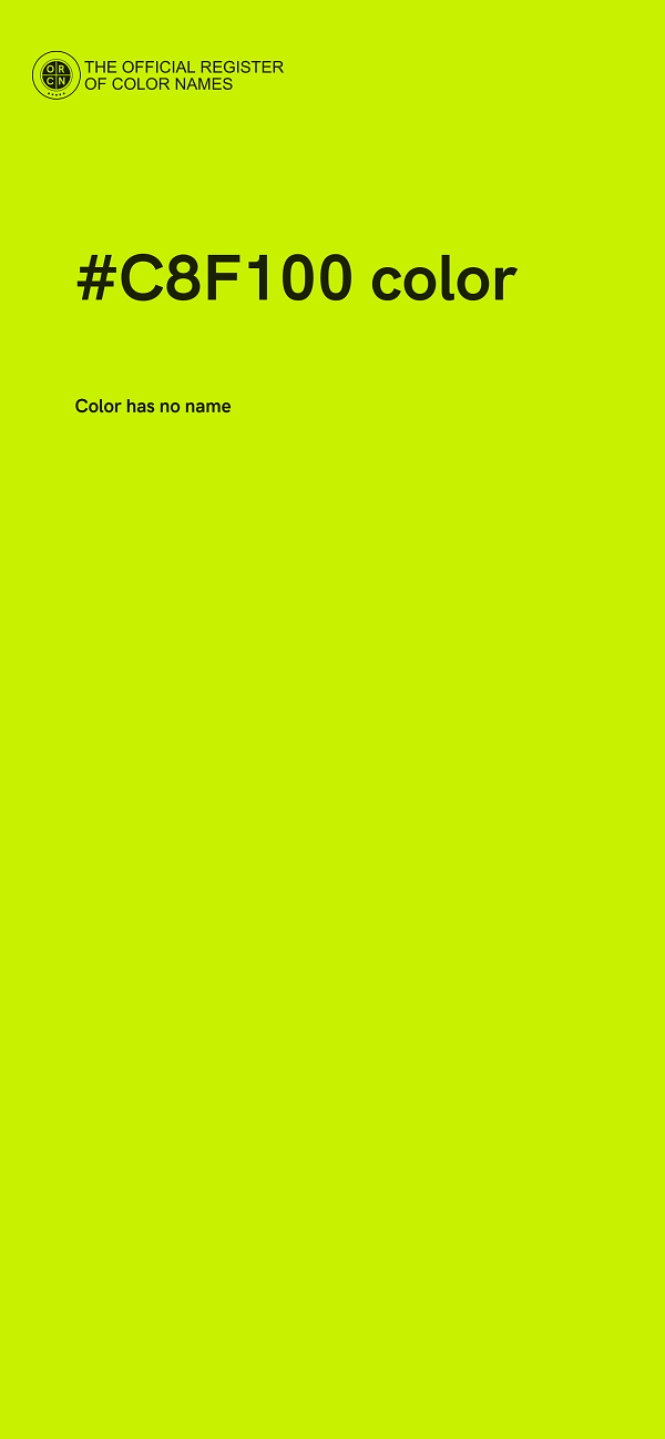 #C8F100 color image