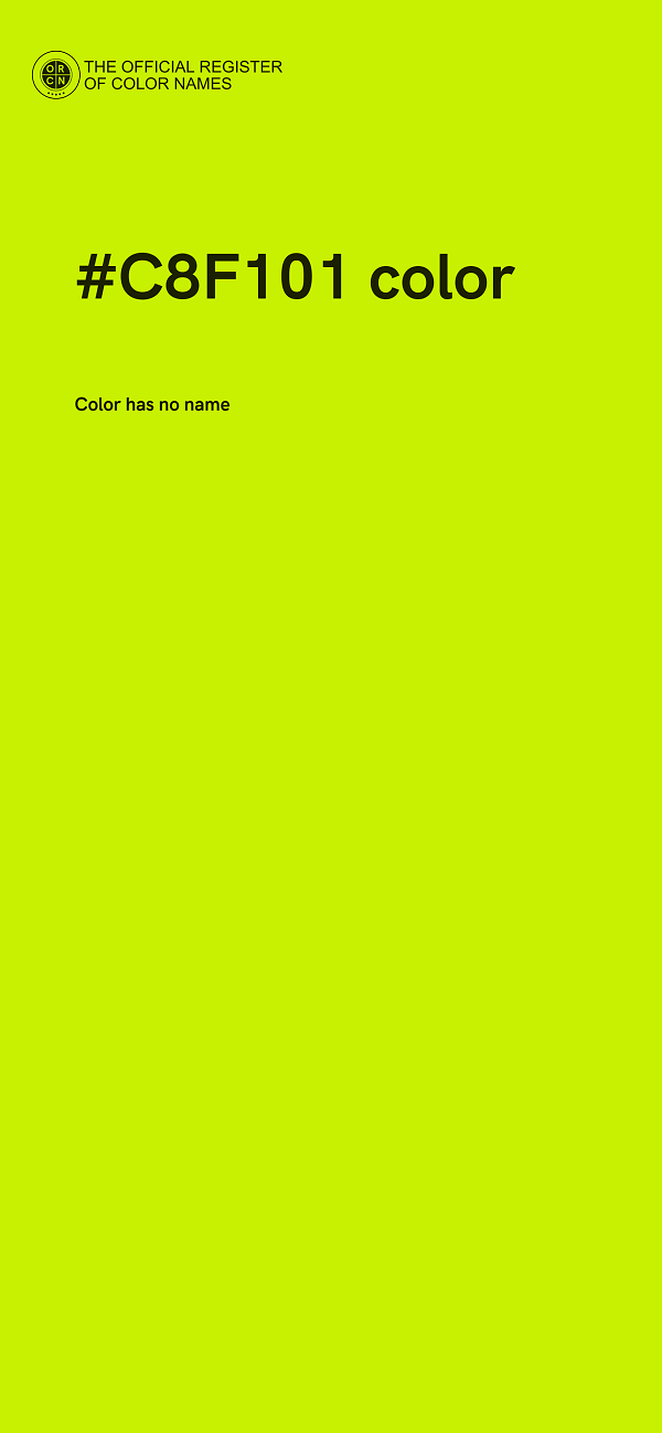 #C8F101 color image