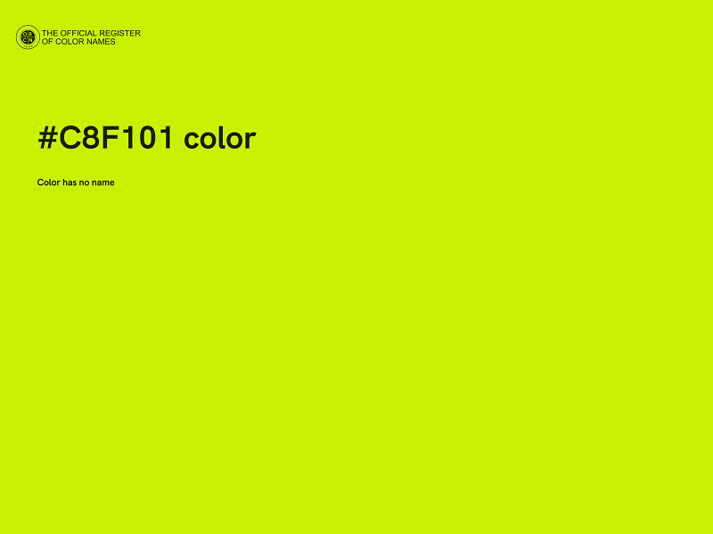 #C8F101 color image