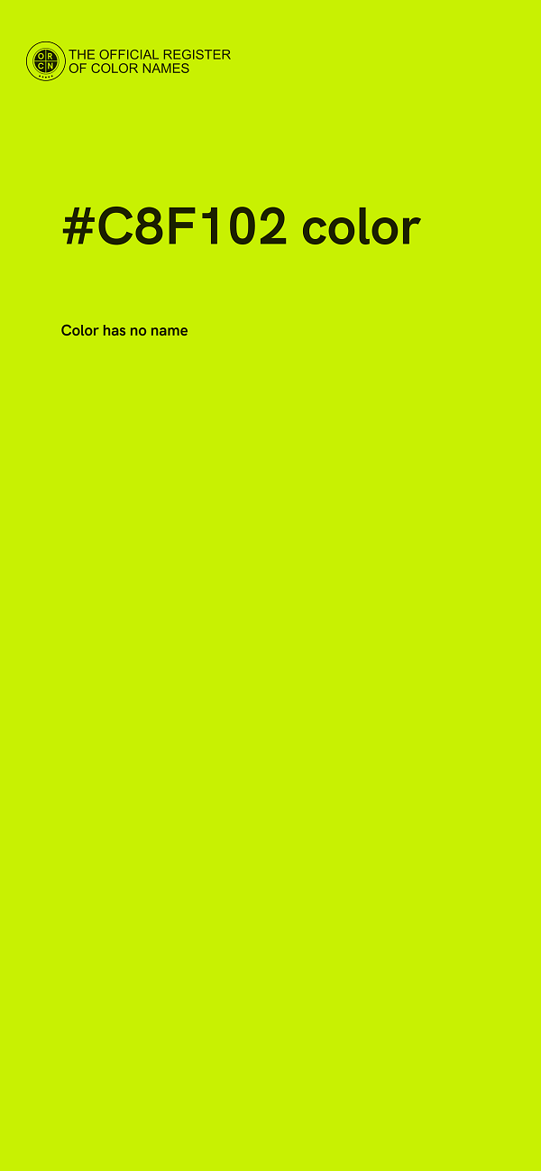 #C8F102 color image