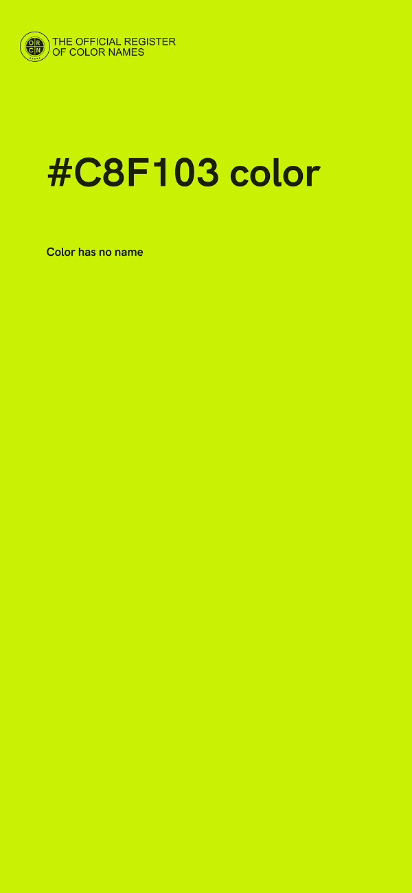 #C8F103 color image