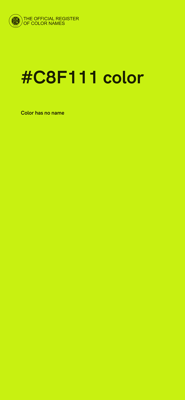 #C8F111 color image