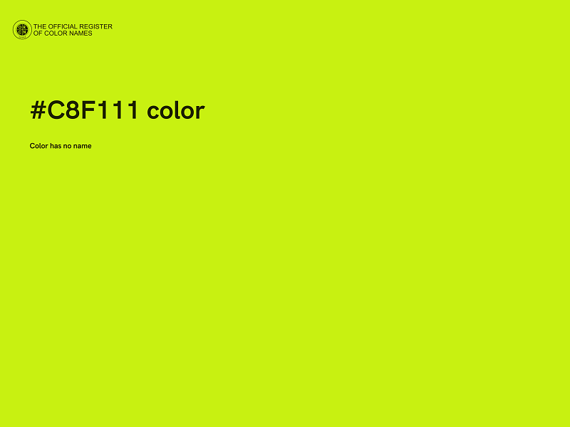 #C8F111 color image