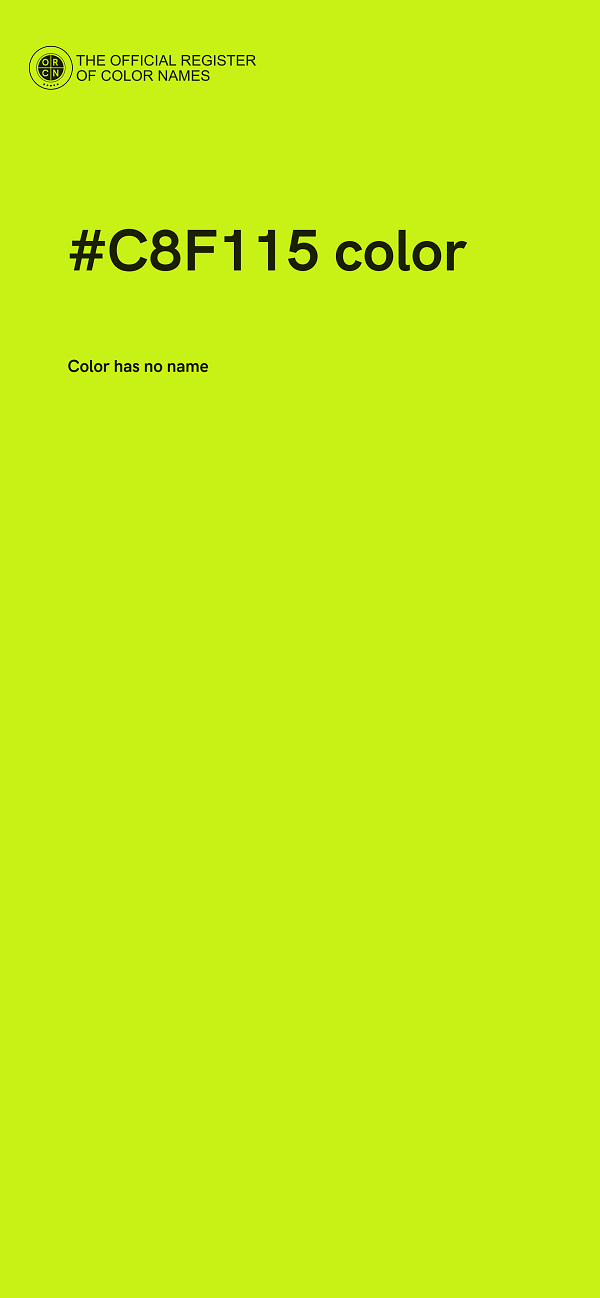 #C8F115 color image