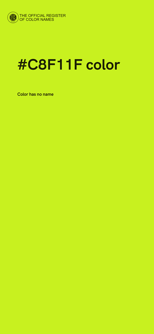 #C8F11F color image