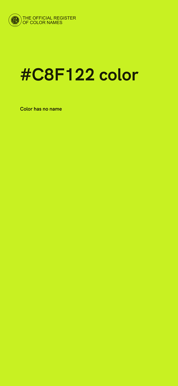 #C8F122 color image