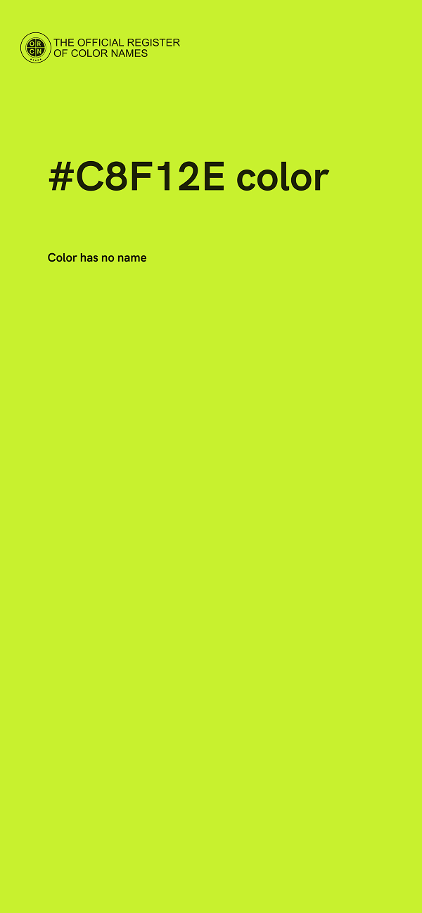#C8F12E color image