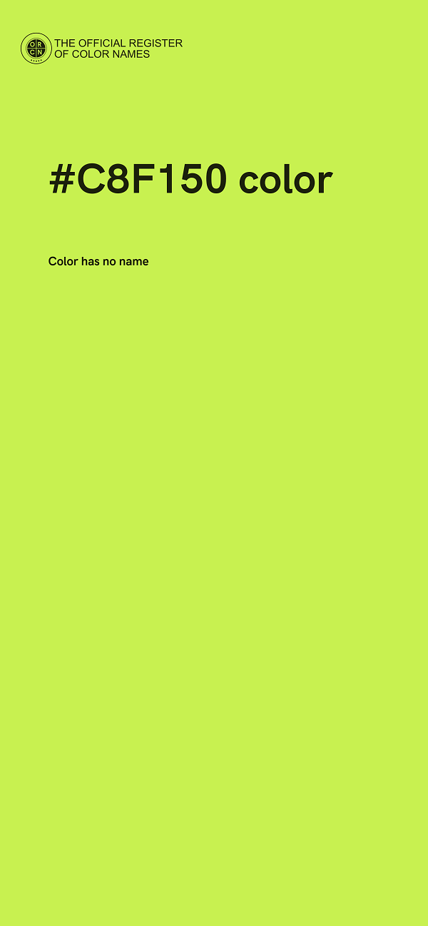 #C8F150 color image