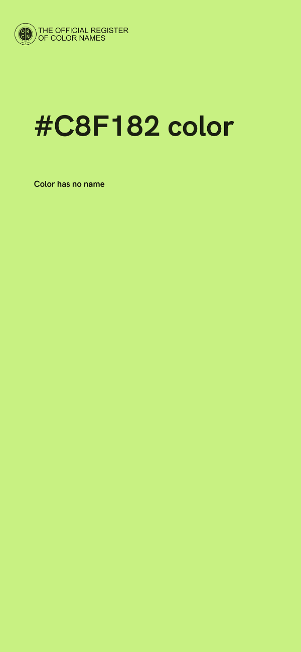 #C8F182 color image