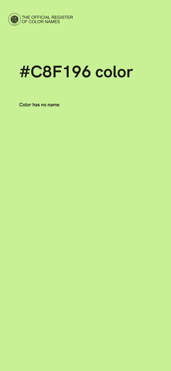#C8F196 color image