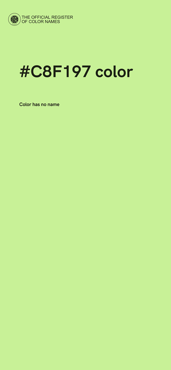 #C8F197 color image