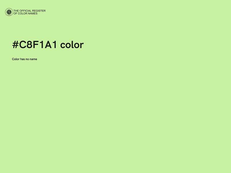 #C8F1A1 color image