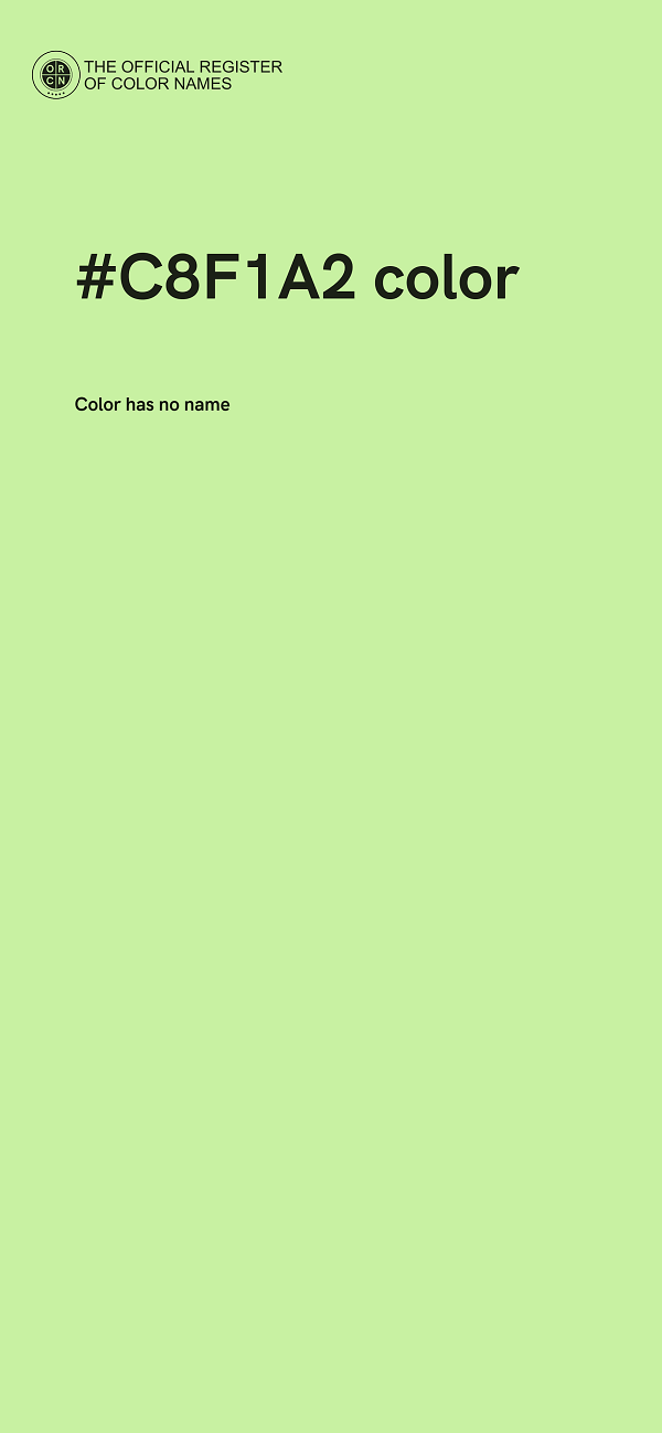 #C8F1A2 color image
