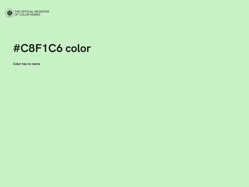 #C8F1C6 color image