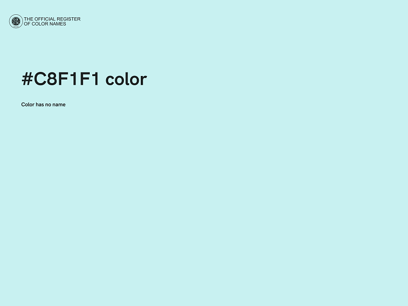#C8F1F1 color image
