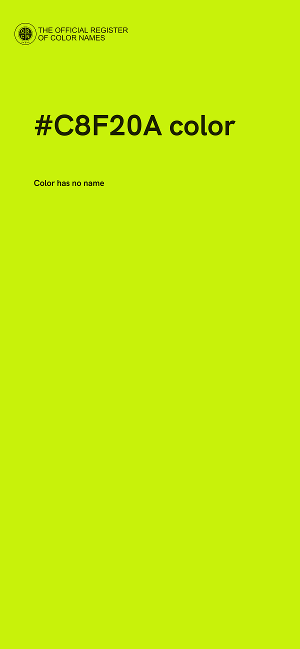 #C8F20A color image