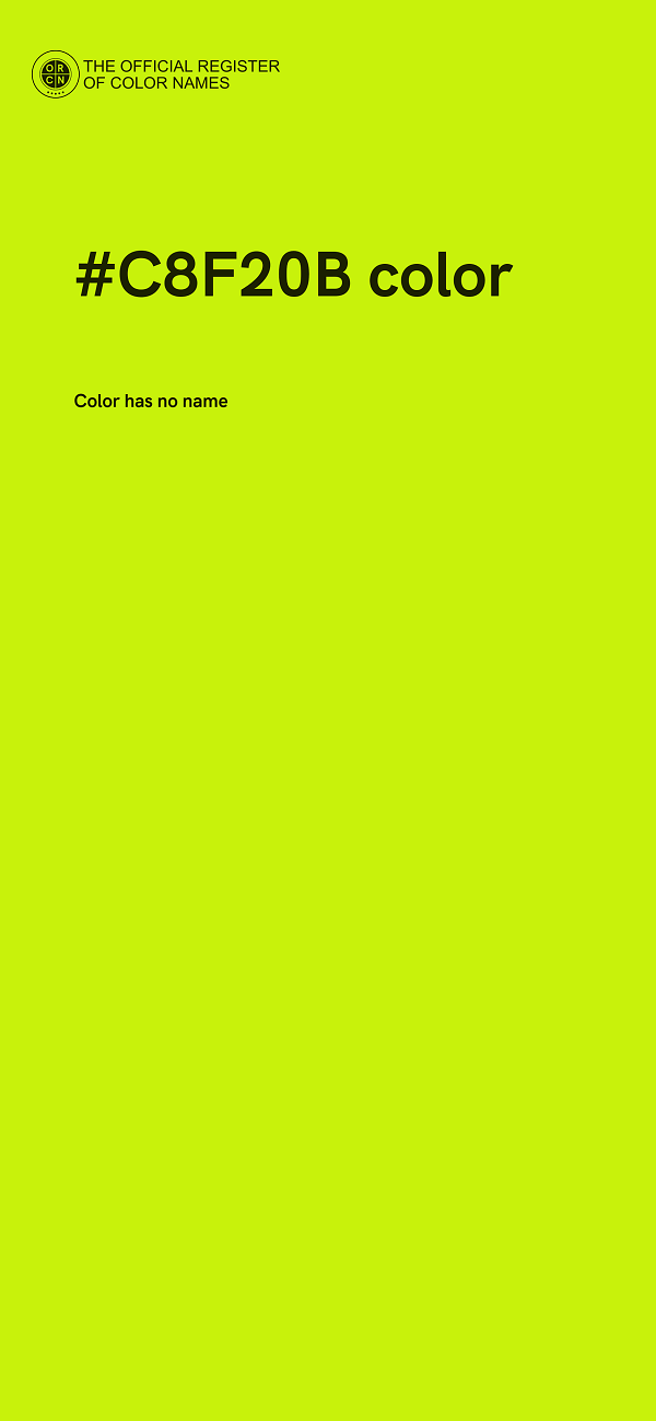 #C8F20B color image