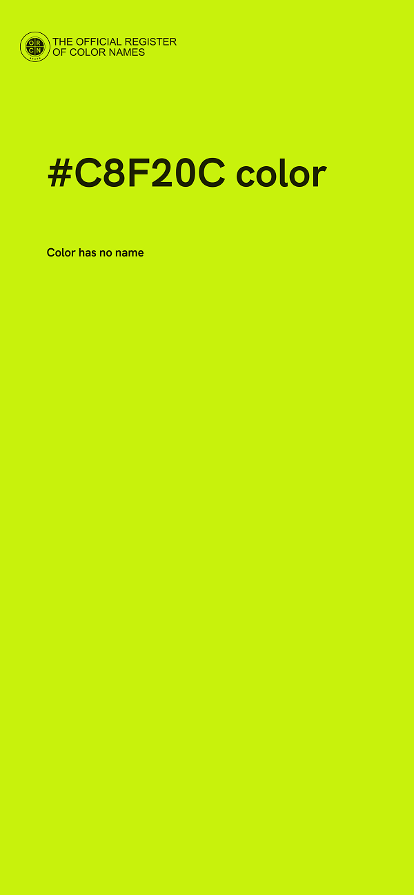 #C8F20C color image