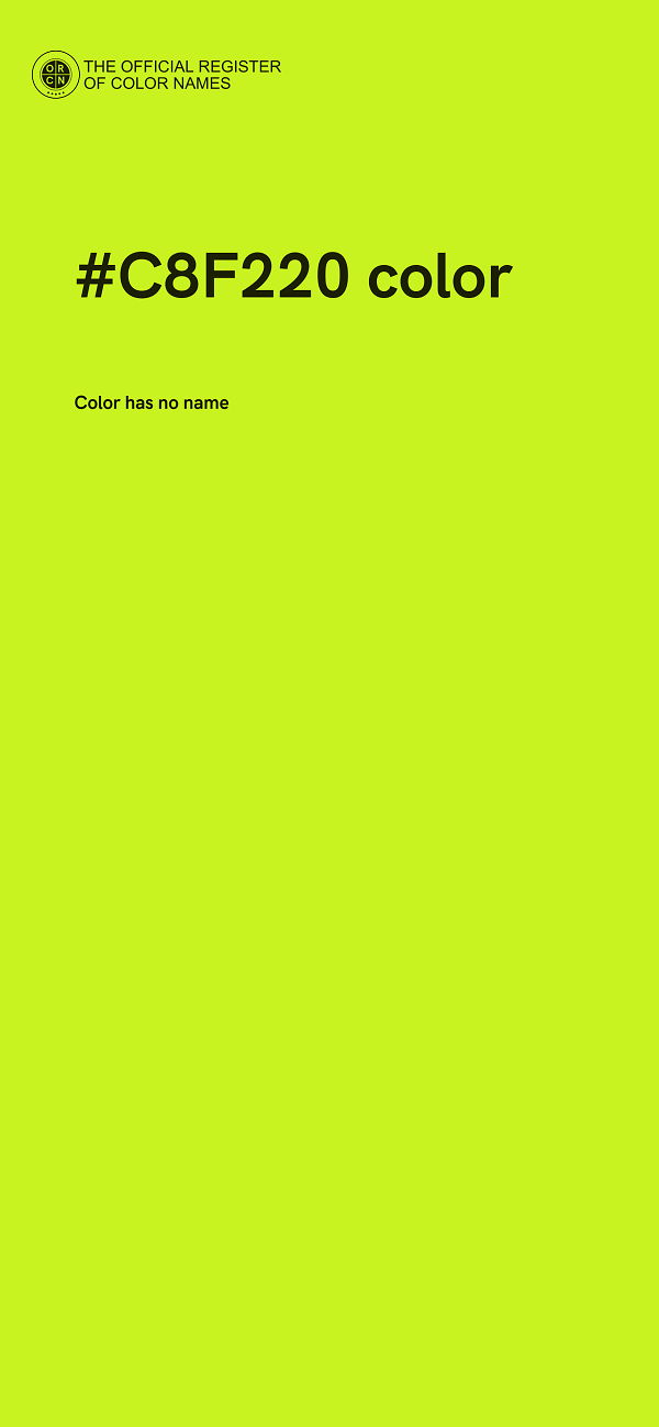 #C8F220 color image
