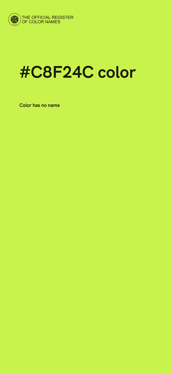 #C8F24C color image