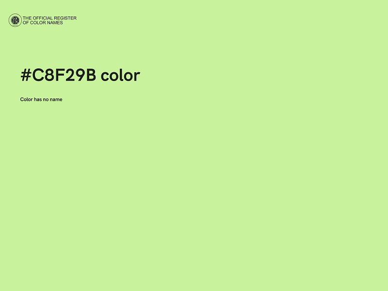 #C8F29B color image