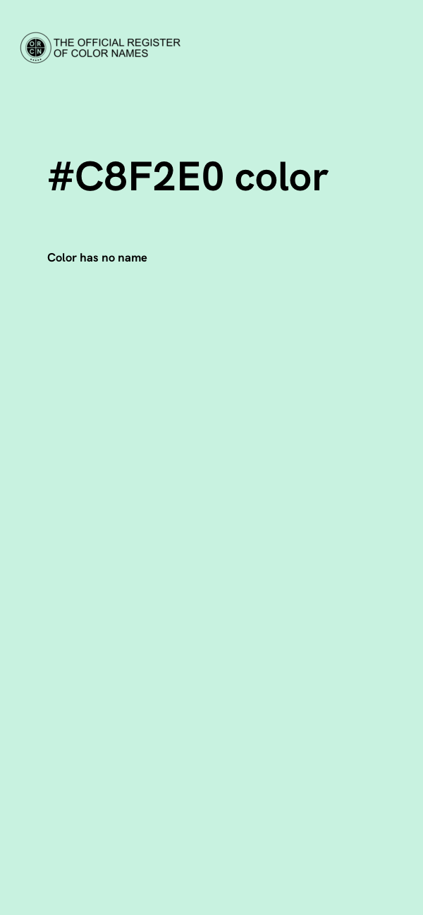 #C8F2E0 color image