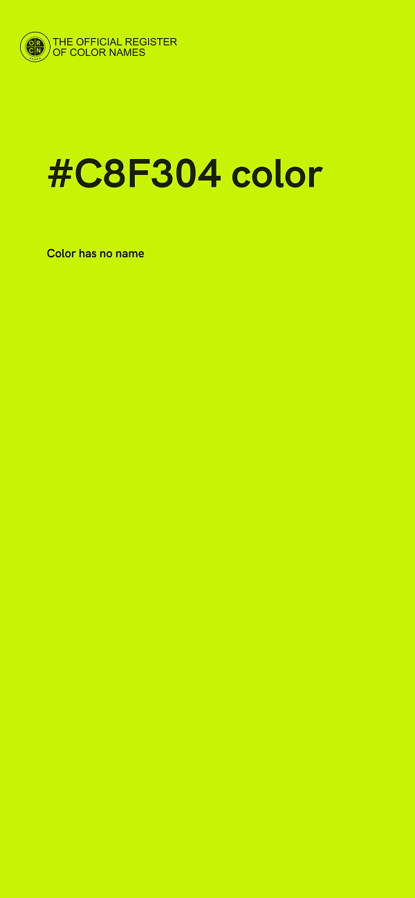 #C8F304 color image