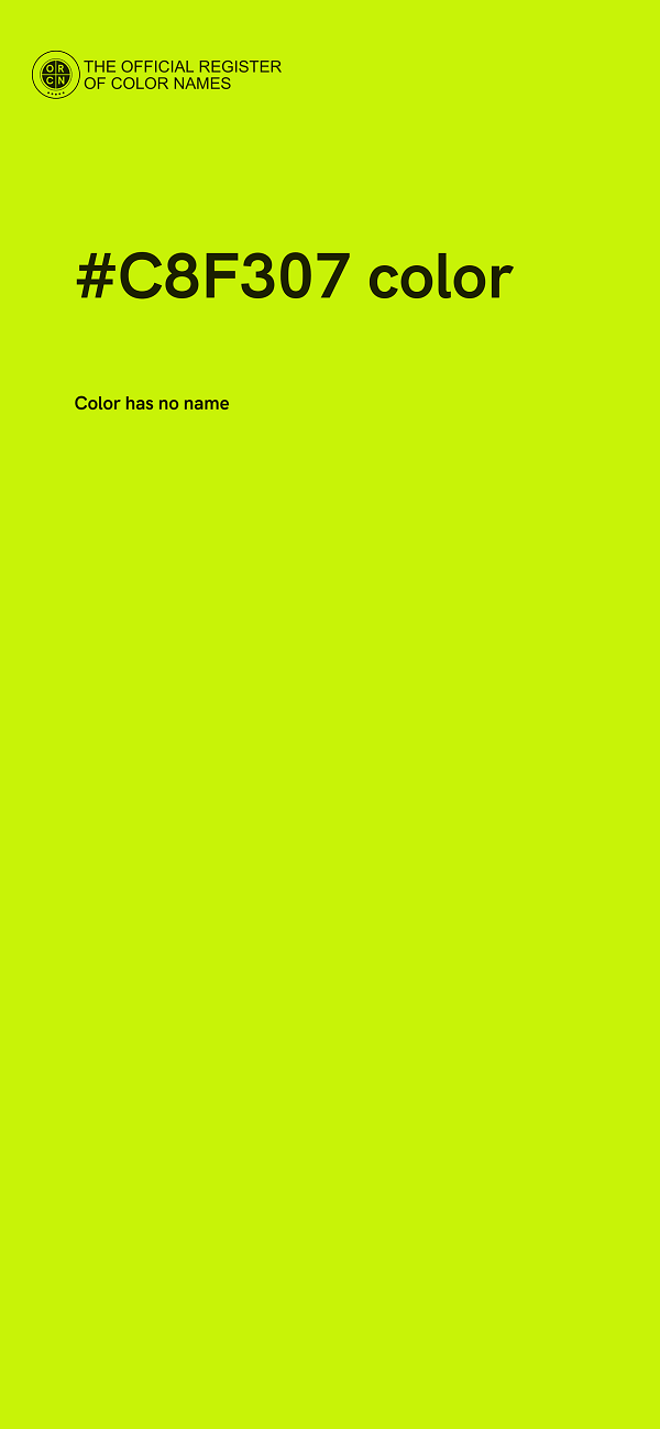 #C8F307 color image