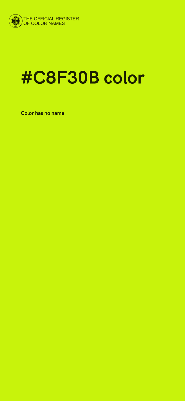 #C8F30B color image
