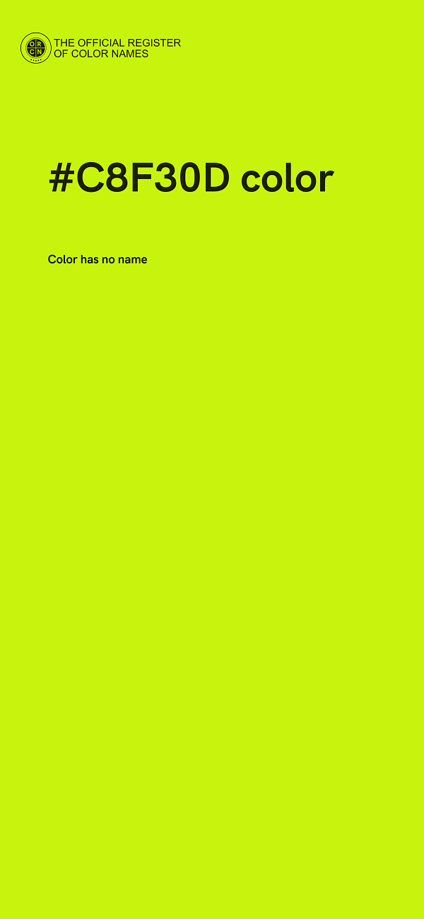 #C8F30D color image