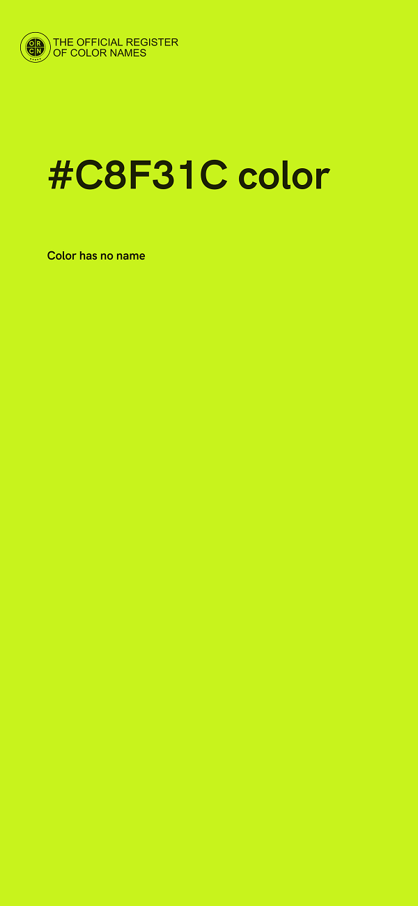 #C8F31C color image
